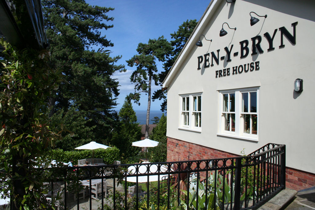 Sophisticated gastro pub, The Pen y Bryn, Colwyn Heights Manorafon farm