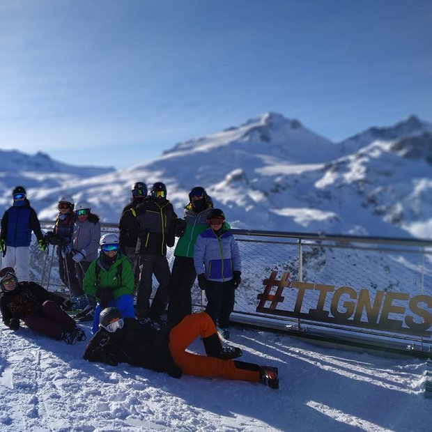 Skiing in Tignes