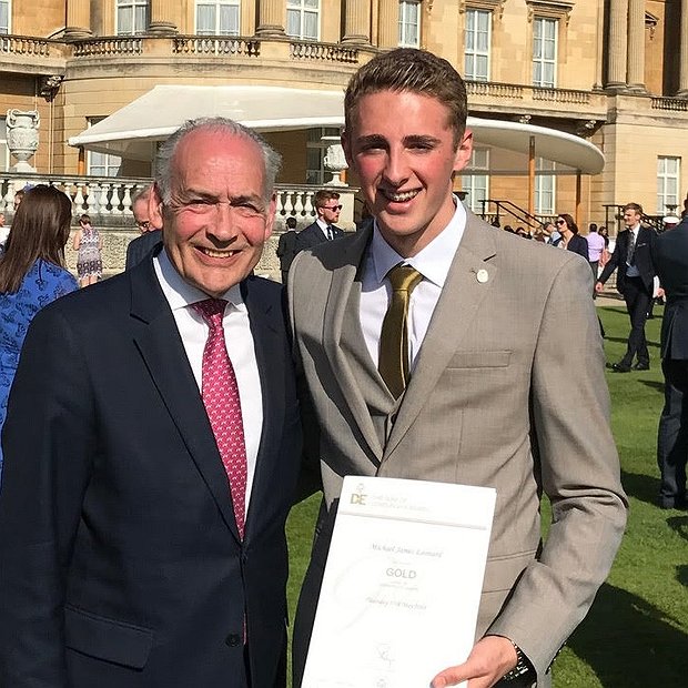 Celebration of DofE success with pupil at Buckingham Palace